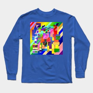 groovy digital abstract dream Long Sleeve T-Shirt